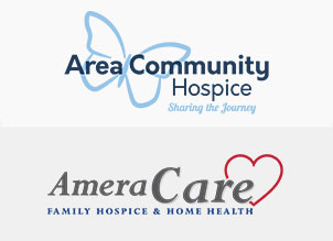 Area Community Hospice and AmeraCare logos