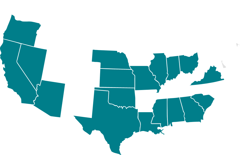 Map of Traditions Health locations by state