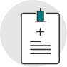 Medical clipboard icon