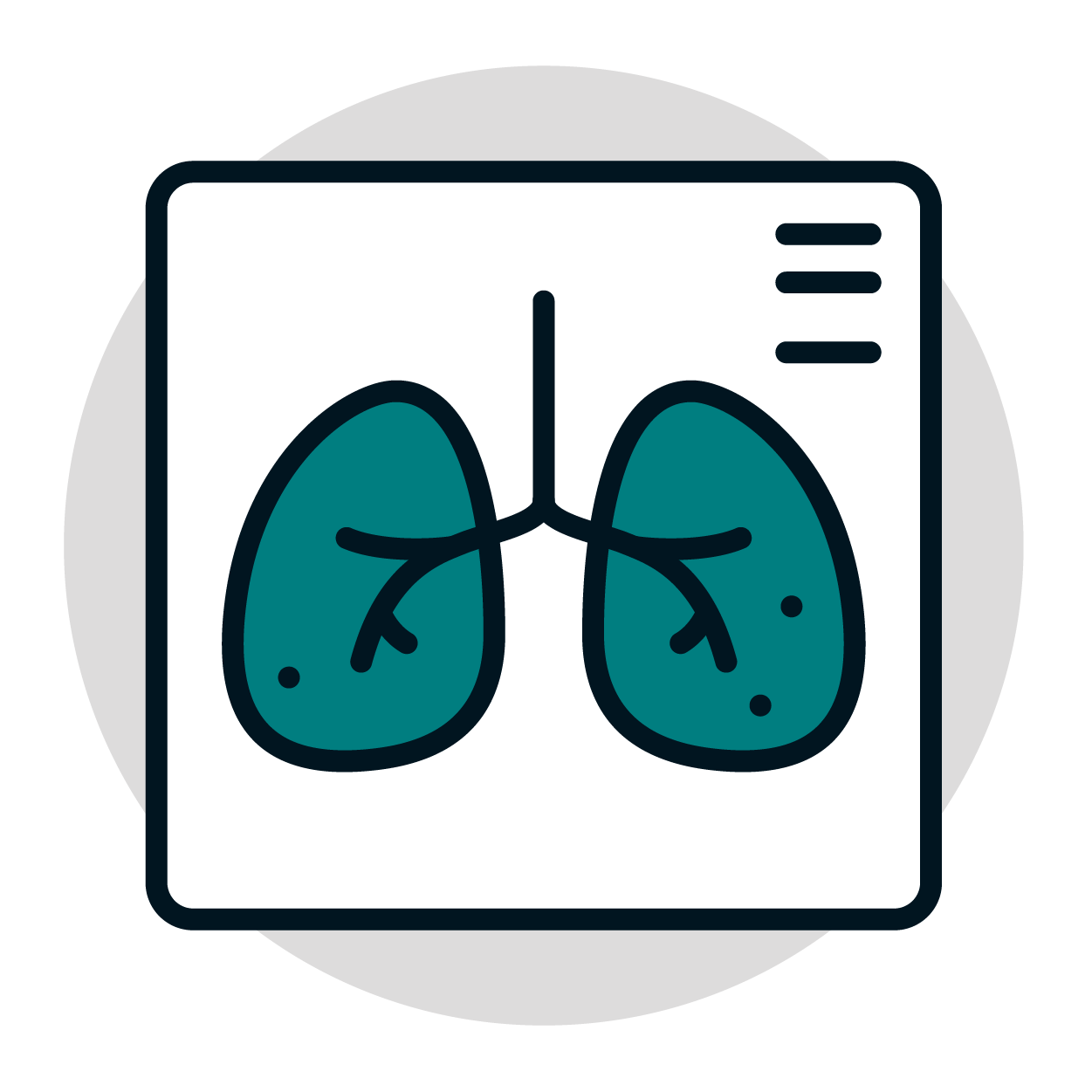 Lung scan icon