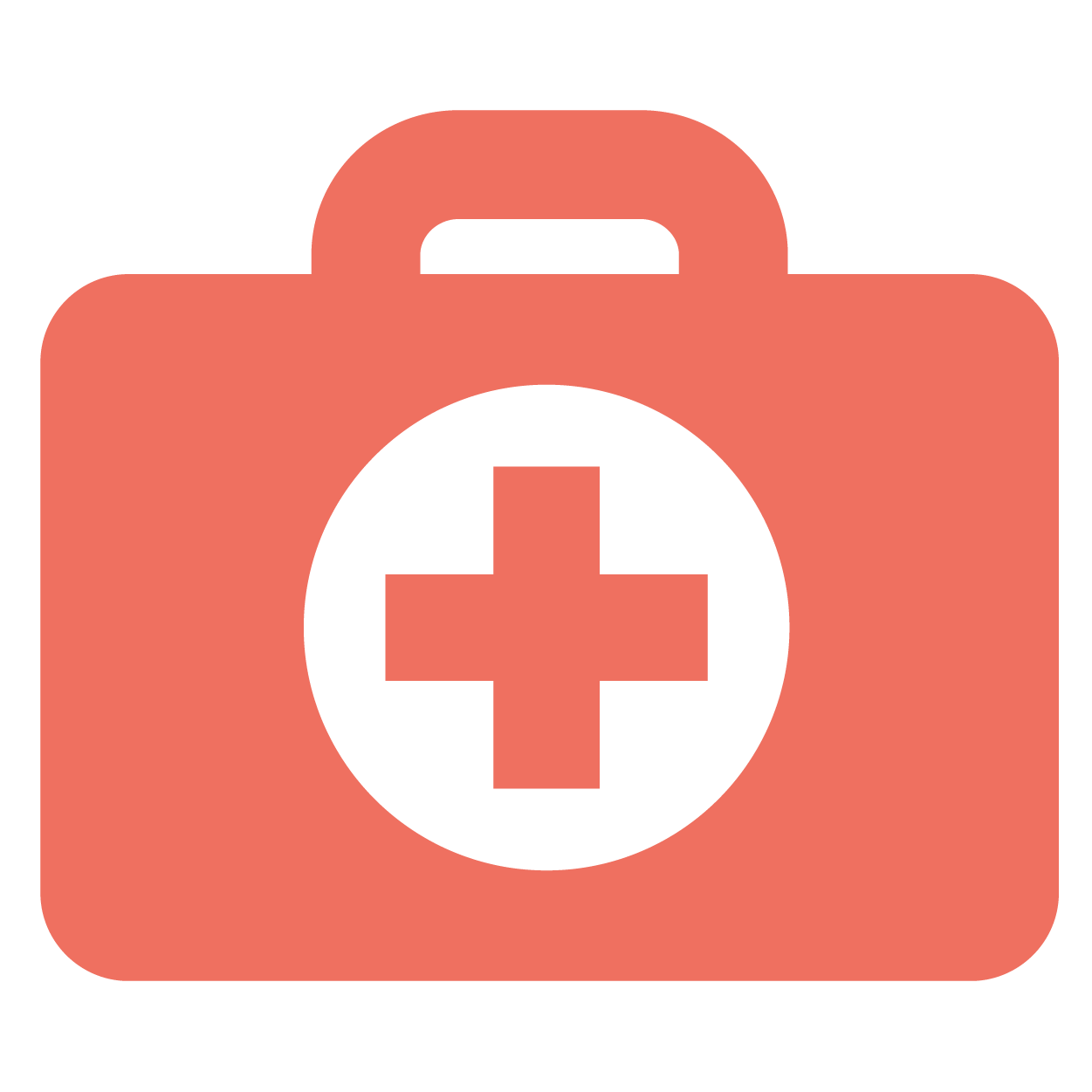 Medical briefcase icon