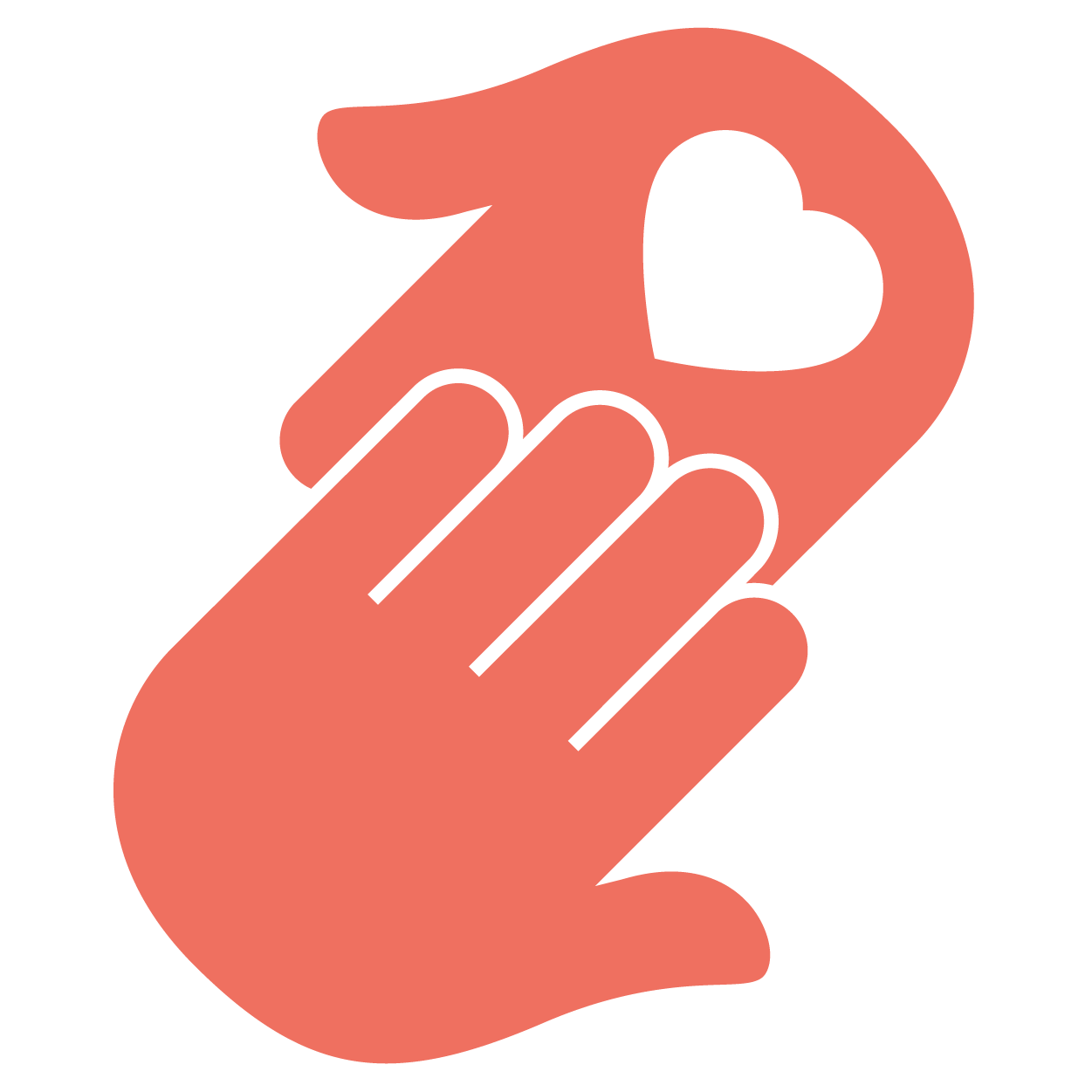 Therapy and helping hands icon