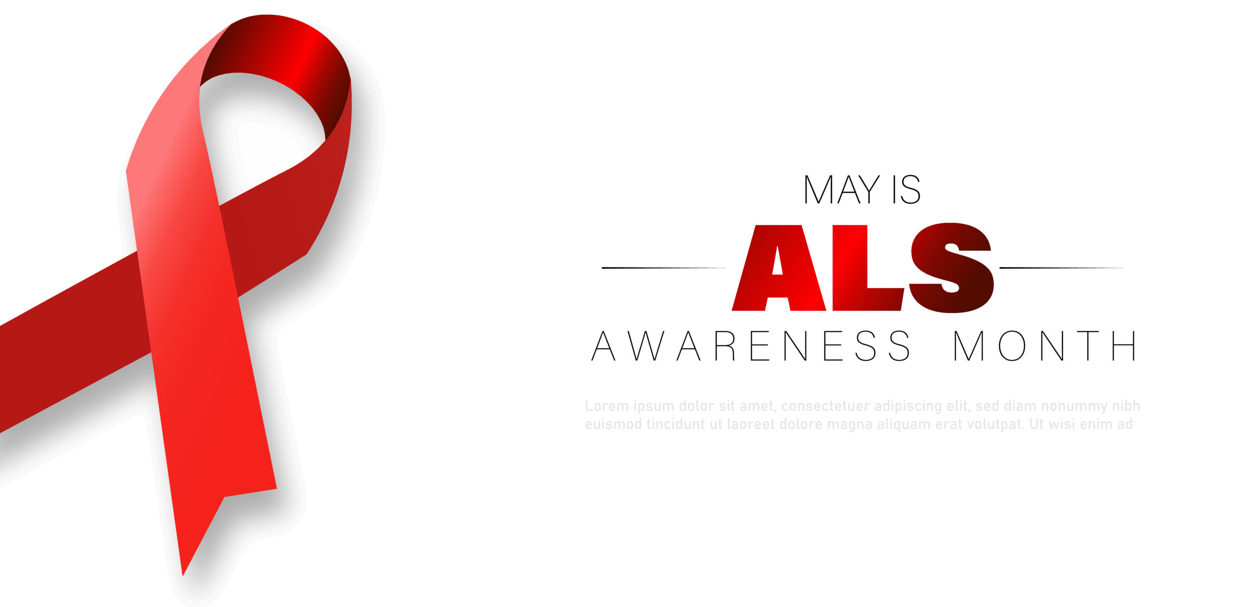 ALS Awareness month ribbon