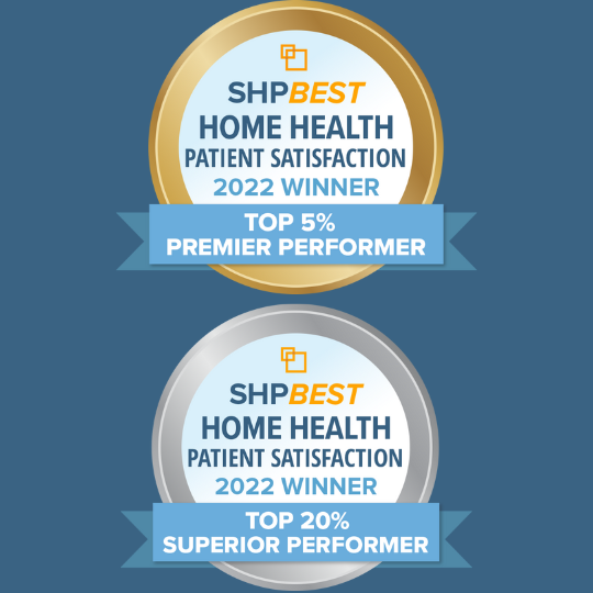 SHP Best Hospice Caregiver Satisfaction Premier Performer Award icon