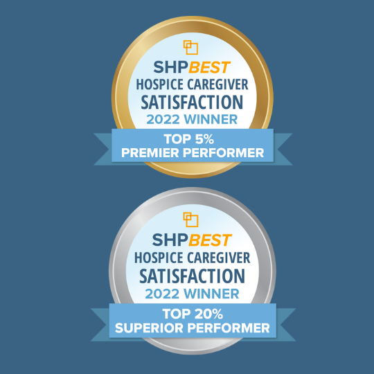 SHP Best Hospice Caregiver Satisfaction 2022 Award icon