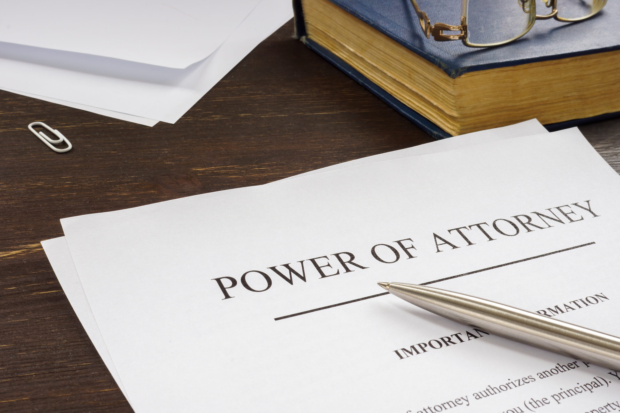 Power of attorney document